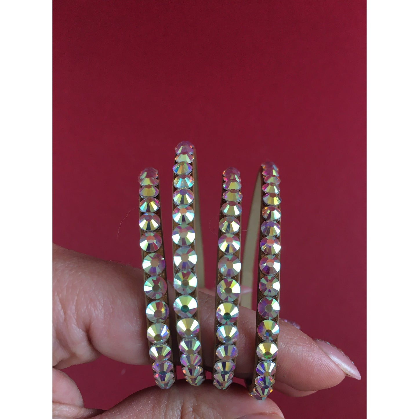 Rhinestone Wrist Cuff for Dancers