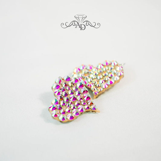 Glittering Heart Earrings - Little hearts