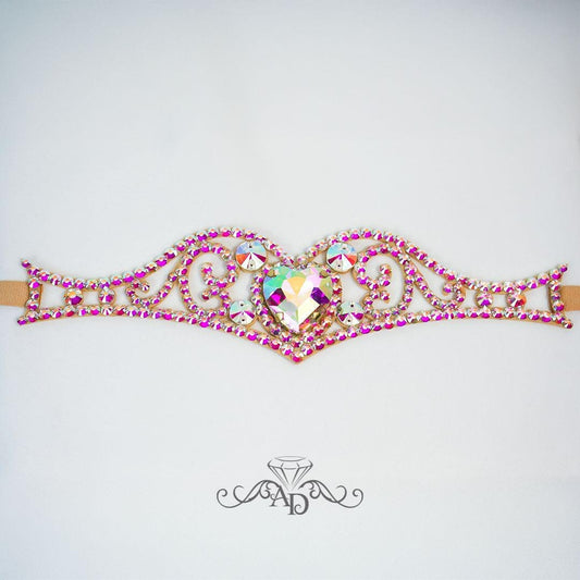 Rhinestone Headpiece for Dance - Oriental Heart