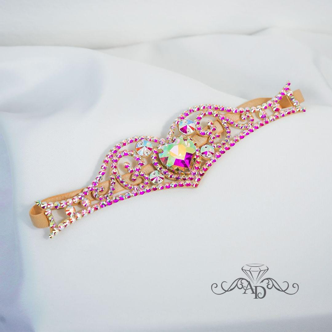 Rhinestone Headpiece for Dance - Oriental Heart