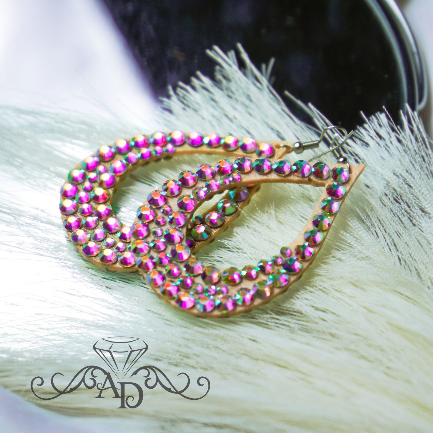 Stage Crystal Earrings - Jasmine