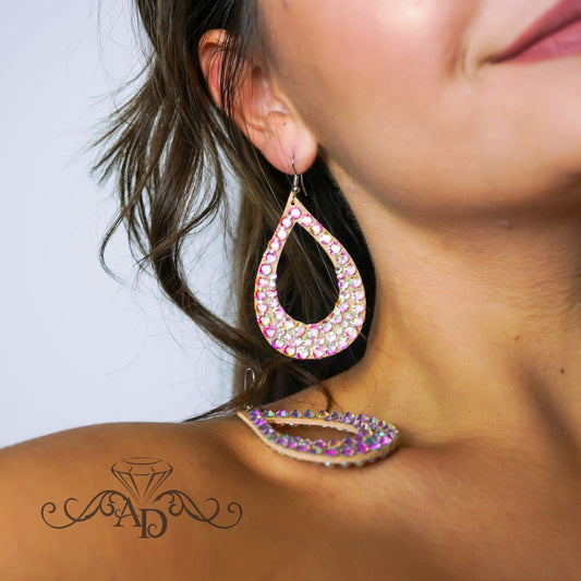 Stage Crystal Earrings - Jasmine