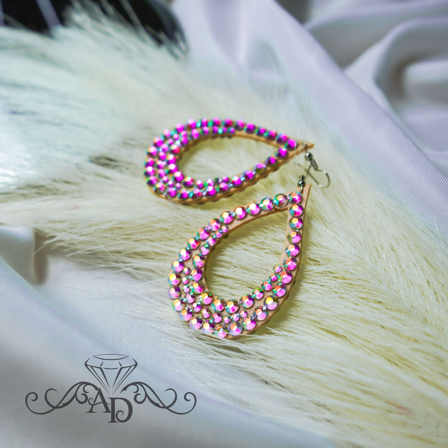 Stage Crystal Earrings - Jasmine