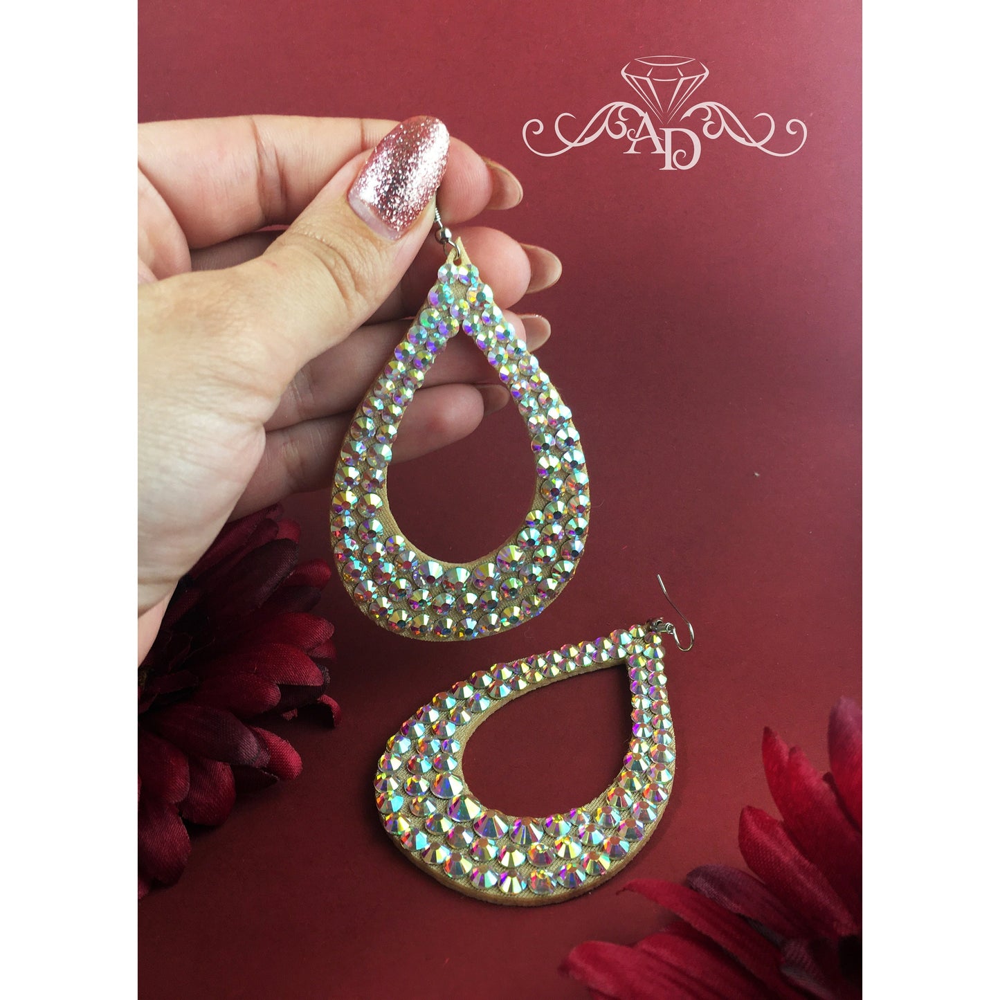 Stage Crystal Earrings - Jasmine