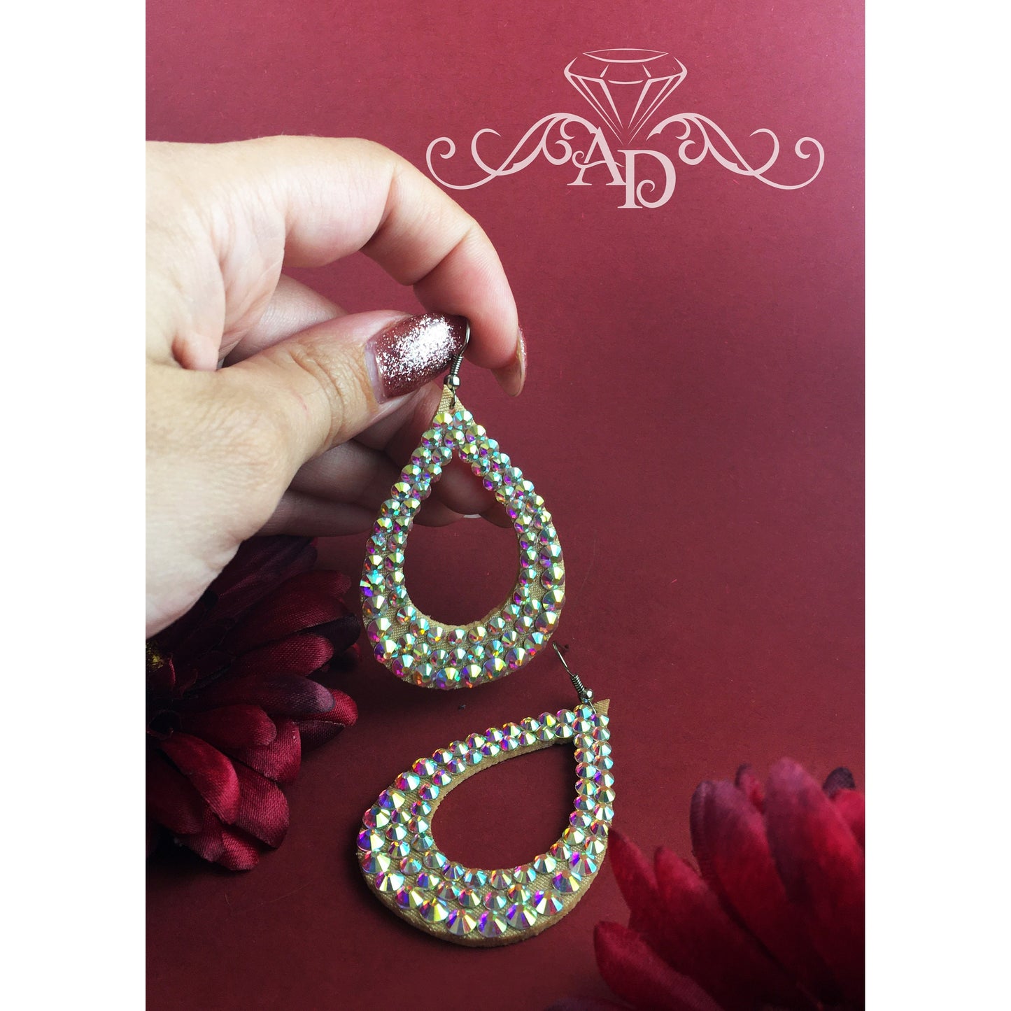 Stage Crystal Earrings - Jasmine