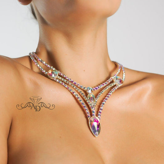 Glam Rhinestone Necklace - Molly