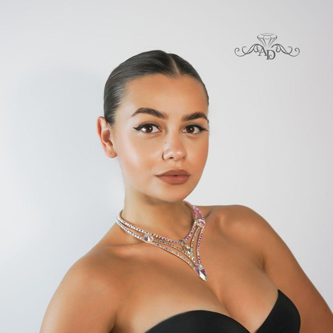 Glam Rhinestone Necklace - Molly