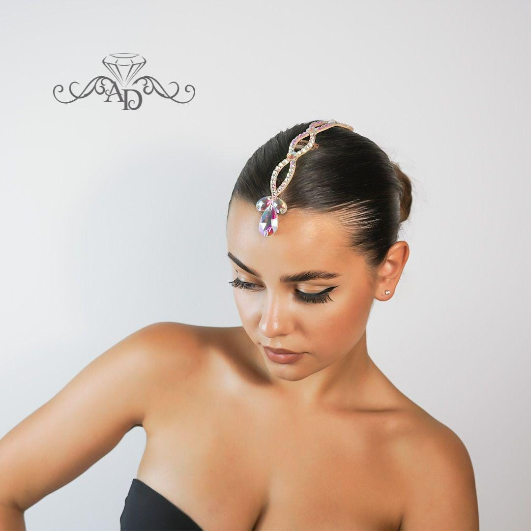 Handcrafted Rhinestone Hairpiece - Marlee