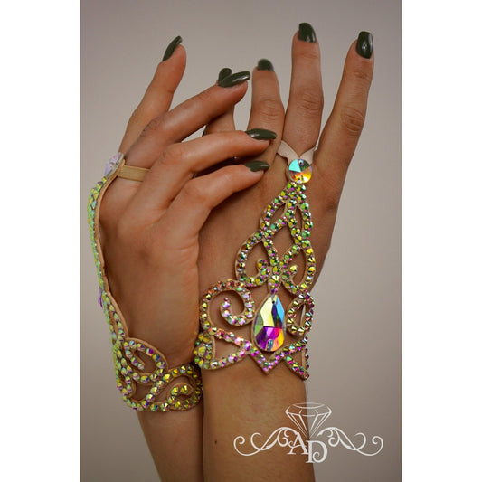 Belly Dance Rhinestone Bracelet - Lea