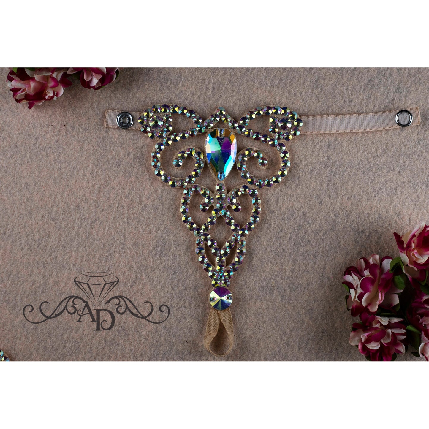 Belly Dance Rhinestone Bracelet - Lea