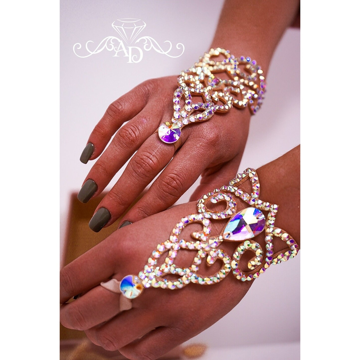 Belly Dance Rhinestone Bracelet - Lea