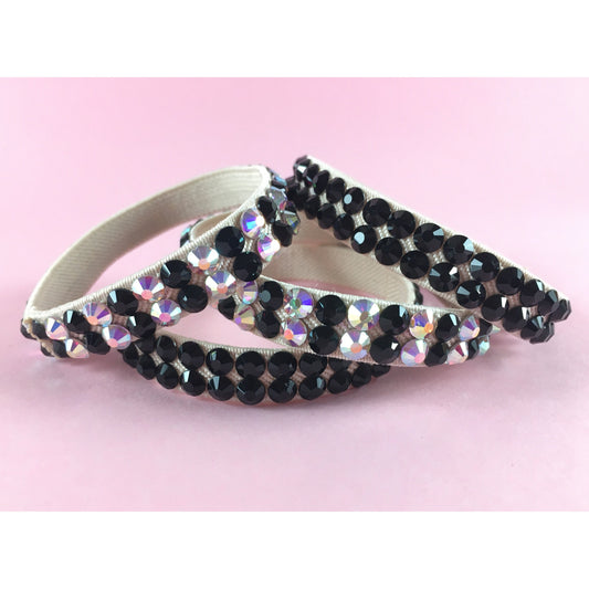 Black Elastic Dance Hand Cuffs