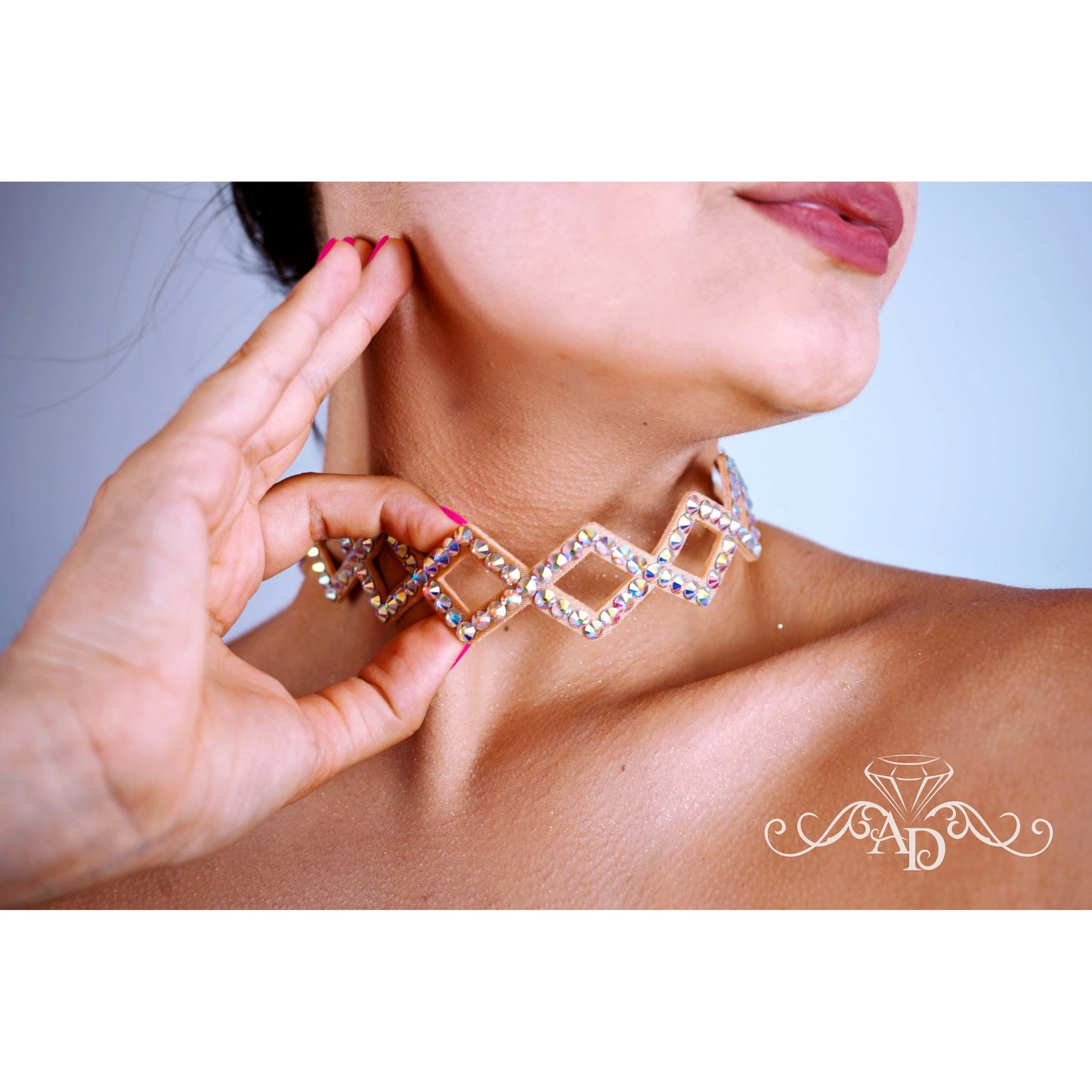 Shiny Crystal Choker - Janice