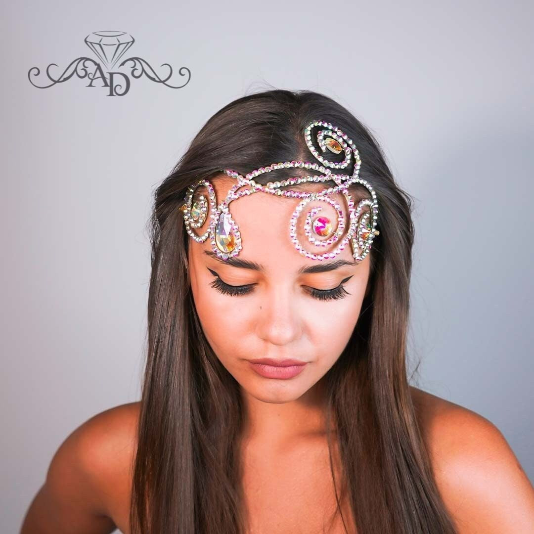 Flexible Wire Diadem for Performance Wear - Ava