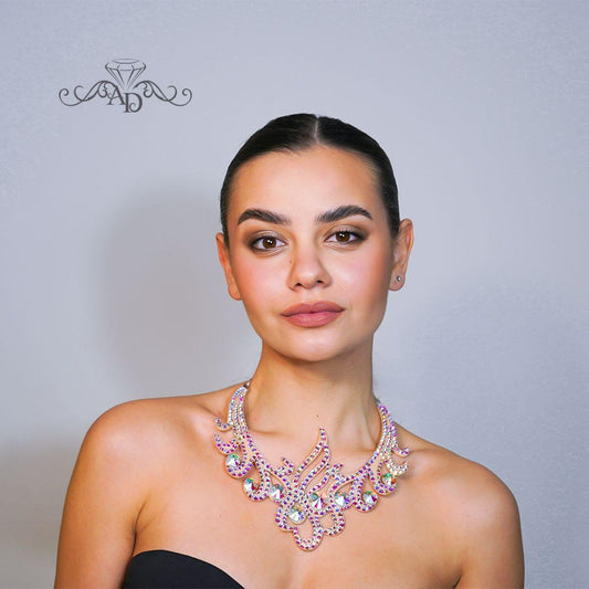 Necklace with Shimmering Stones - Shayna