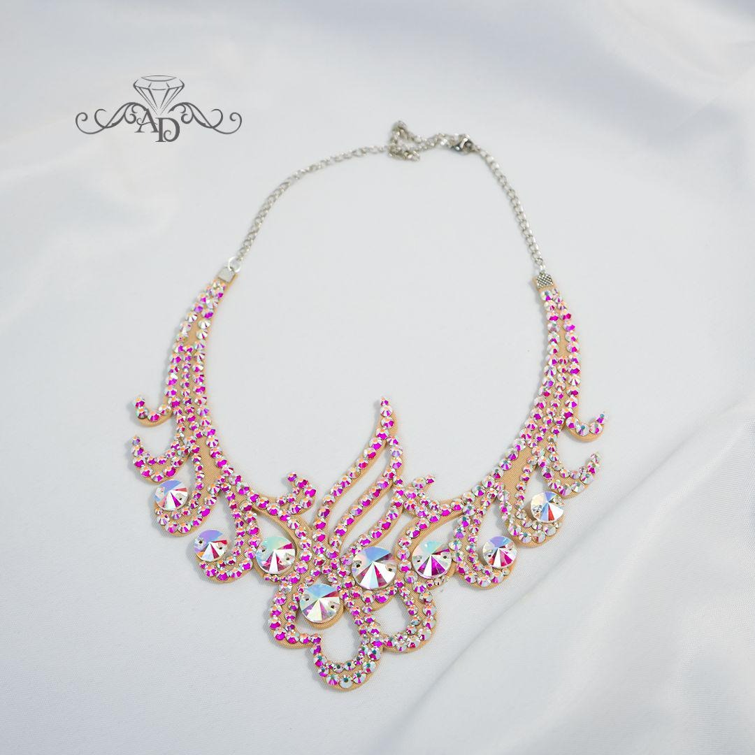 Necklace with Shimmering Stones - Shayna