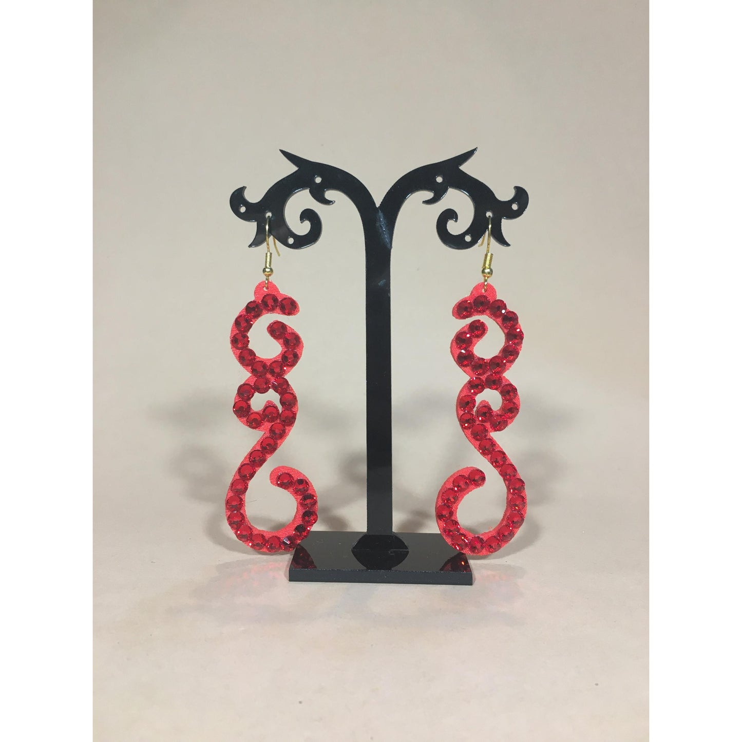 Elegant Dance Earrings with Rhinestones - Lusia