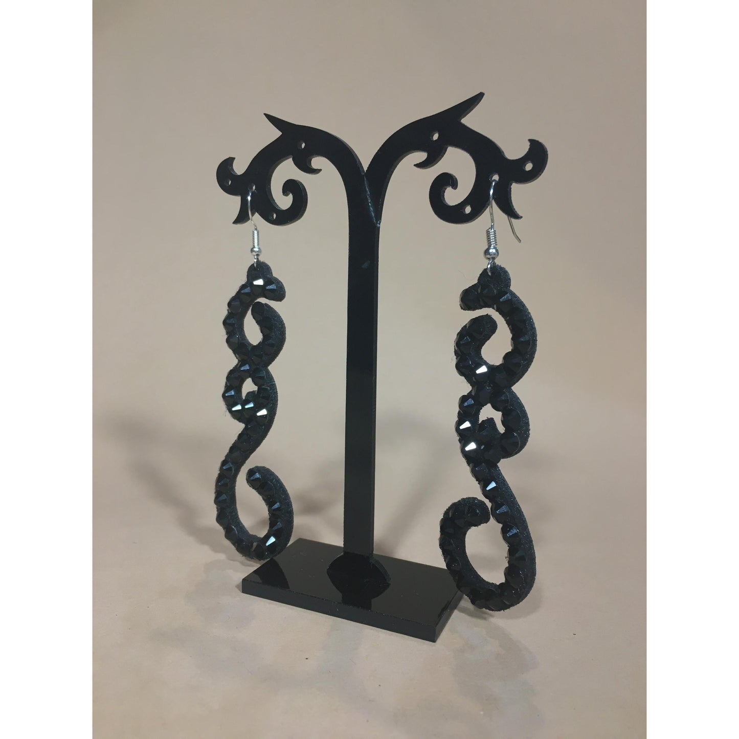 Elegant Dance Earrings with Rhinestones - Lusia