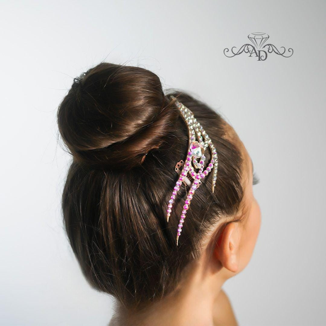 Stage Hairpiece for Dancers - Heidi