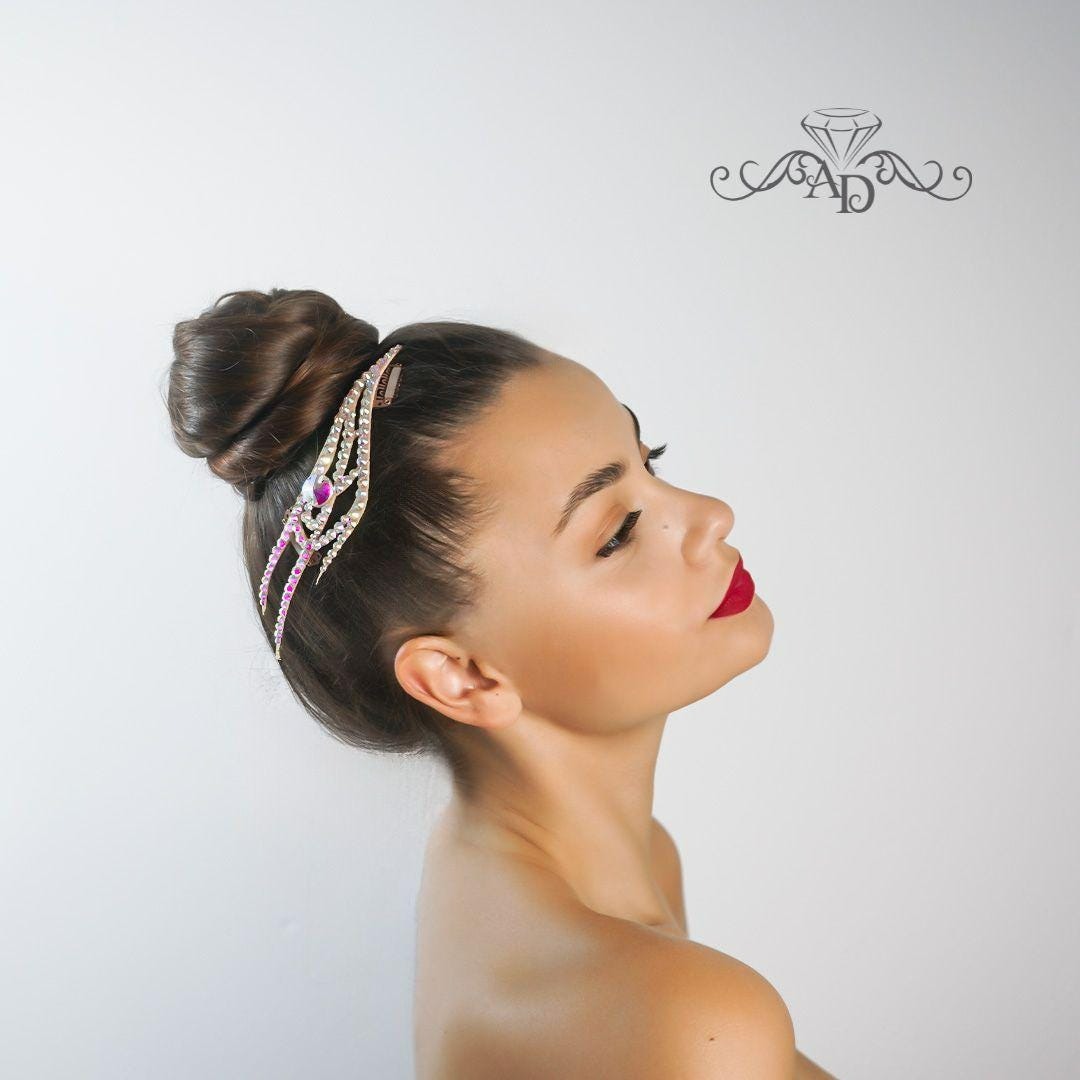Stage Hairpiece for Dancers - Heidi