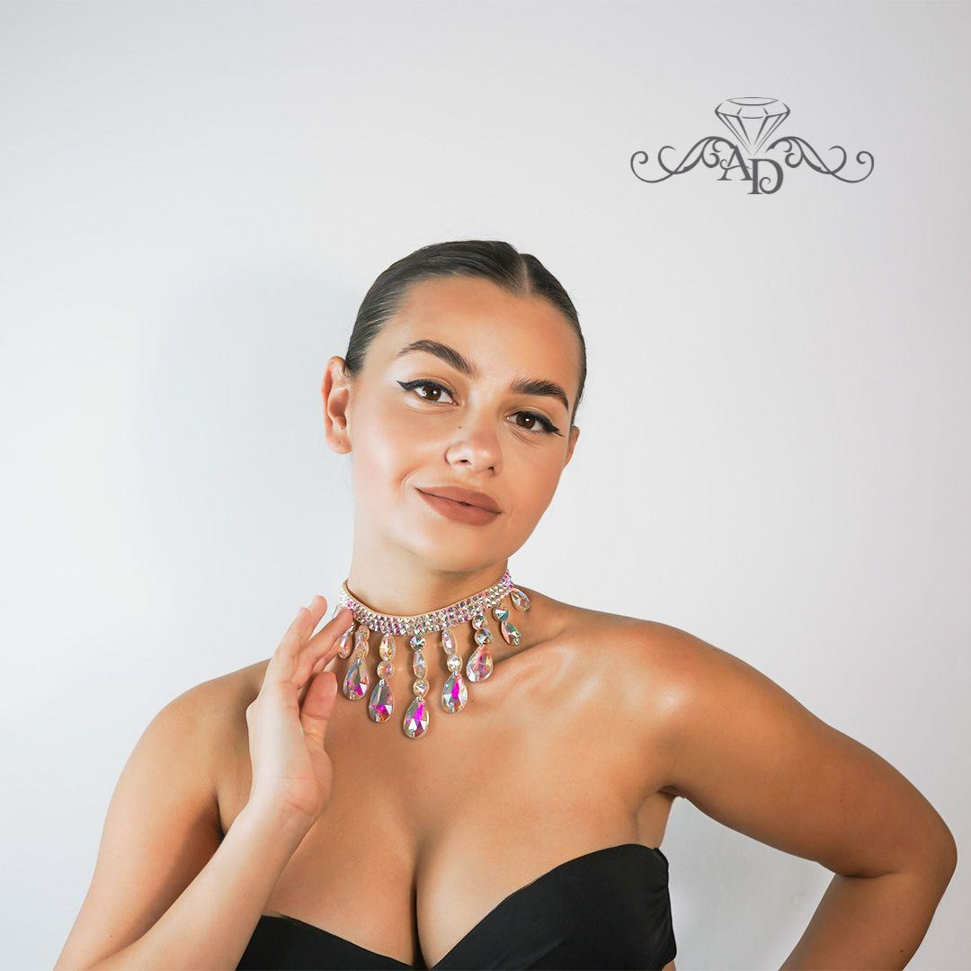 Lightweight Crystal Choker - Kaylee