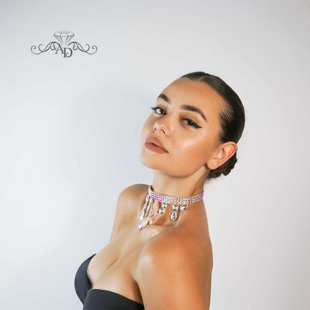 Lightweight Crystal Choker - Kaylee
