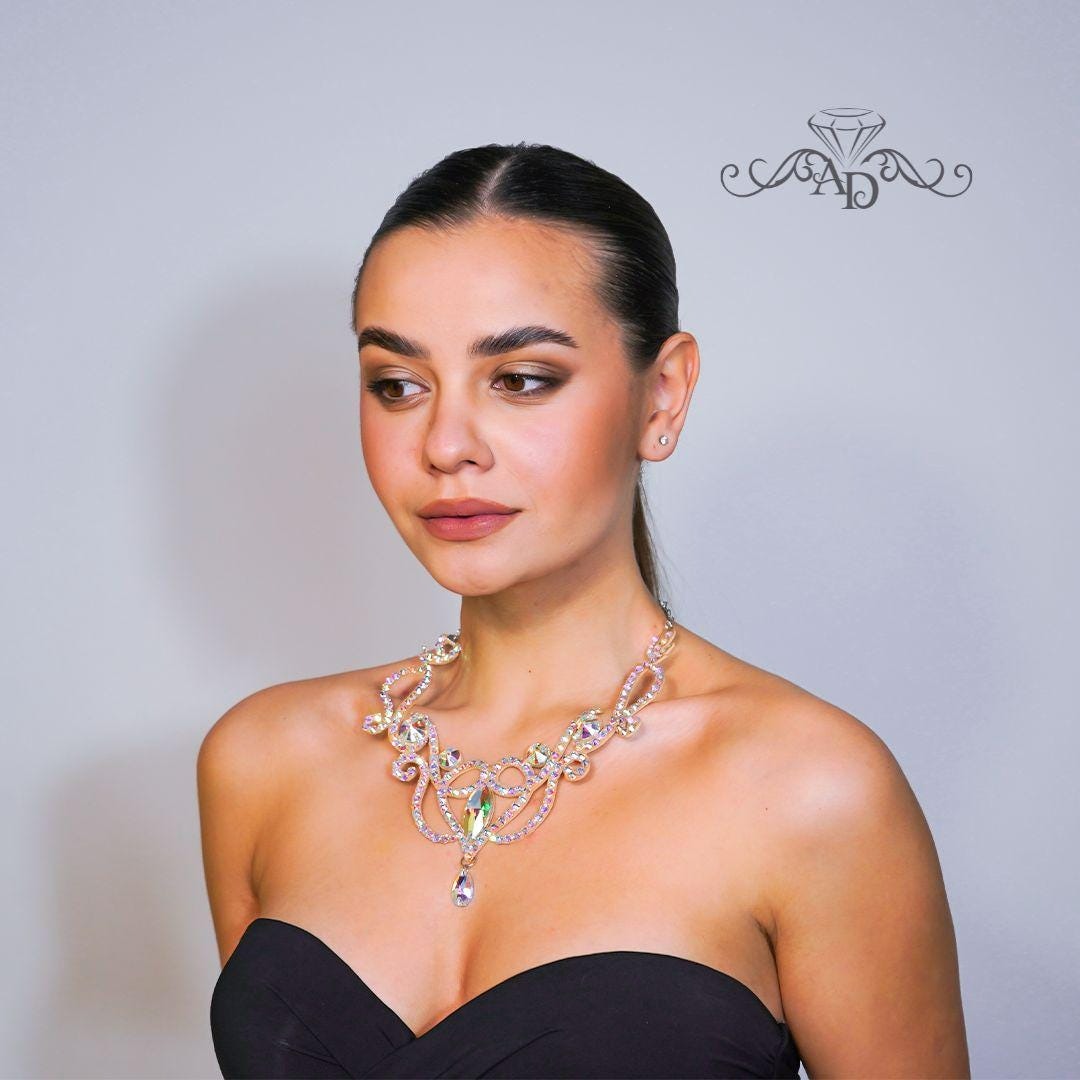 Crystal Dance Necklace - Angelica