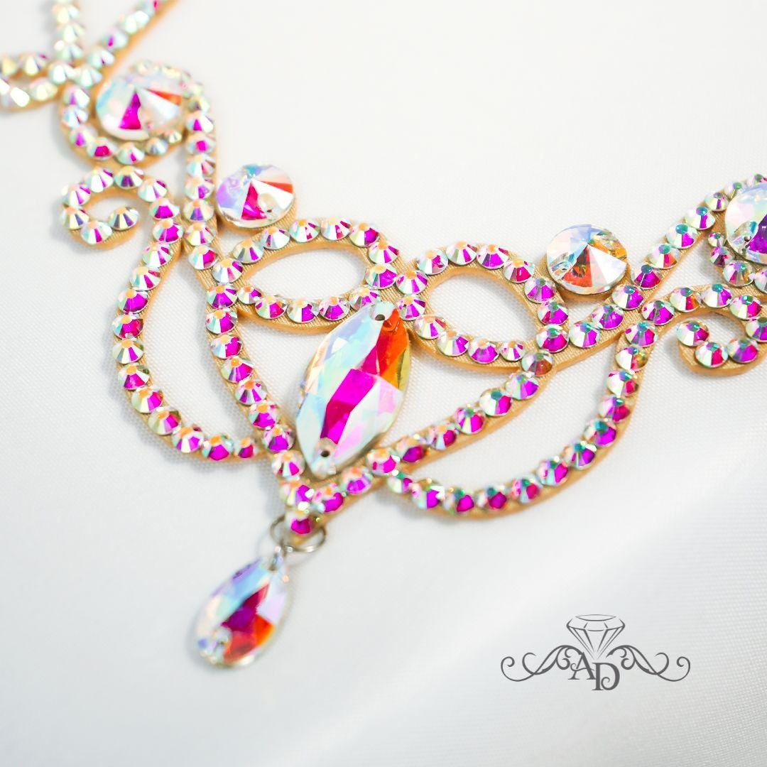 Crystal Dance Necklace - Angelica