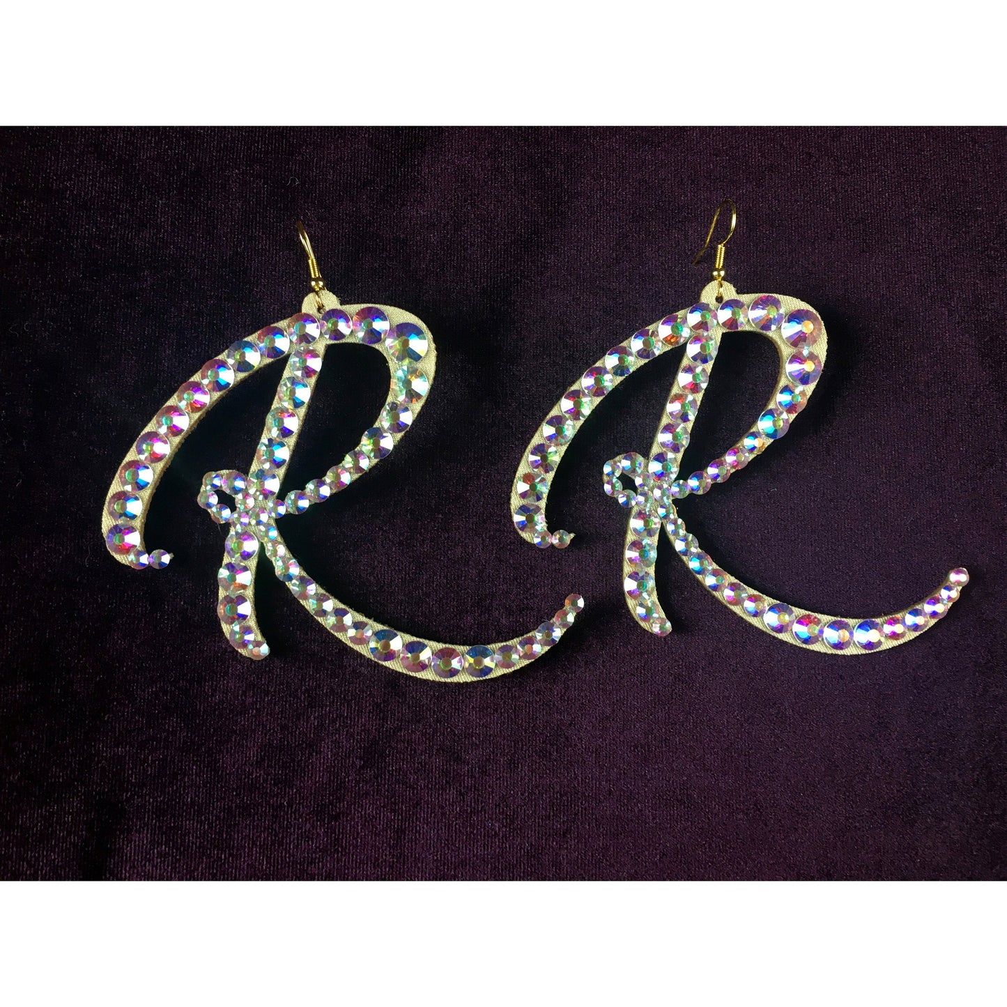Stunning Stage Crystal Earrings - Initial Earrings