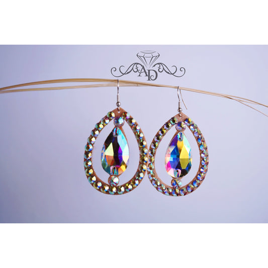Crystal Earrings for Dancers - Sylvia