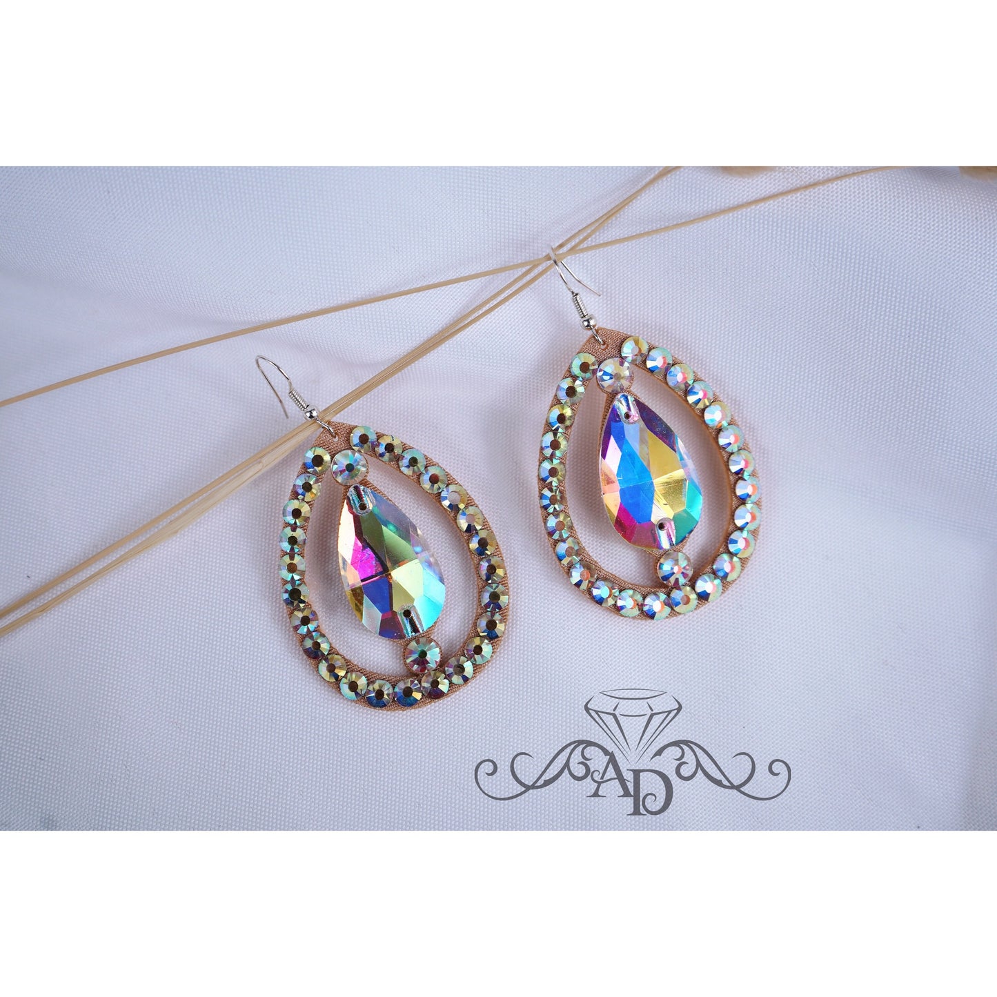 Crystal Earrings for Dancers - Sylvia