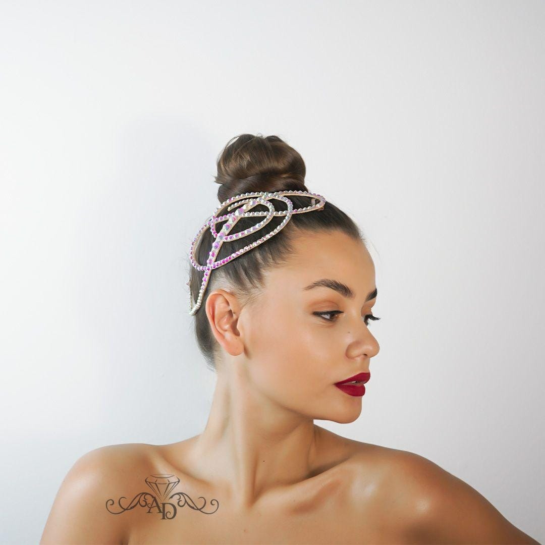 Elegant Rhinestone Hair Accessory - Stacy