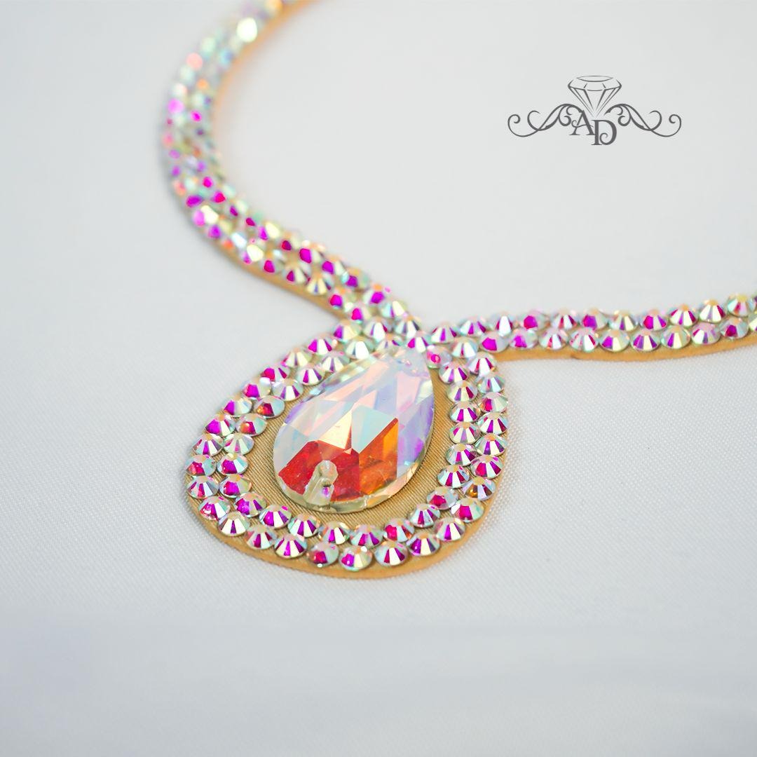 Rhinestone Necklace for Events - Tina