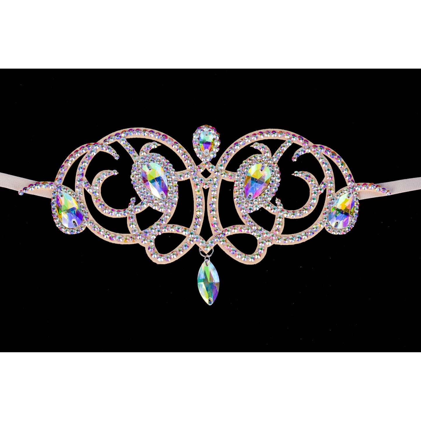 Handcrafted Rhinestone Headpiece - Diva