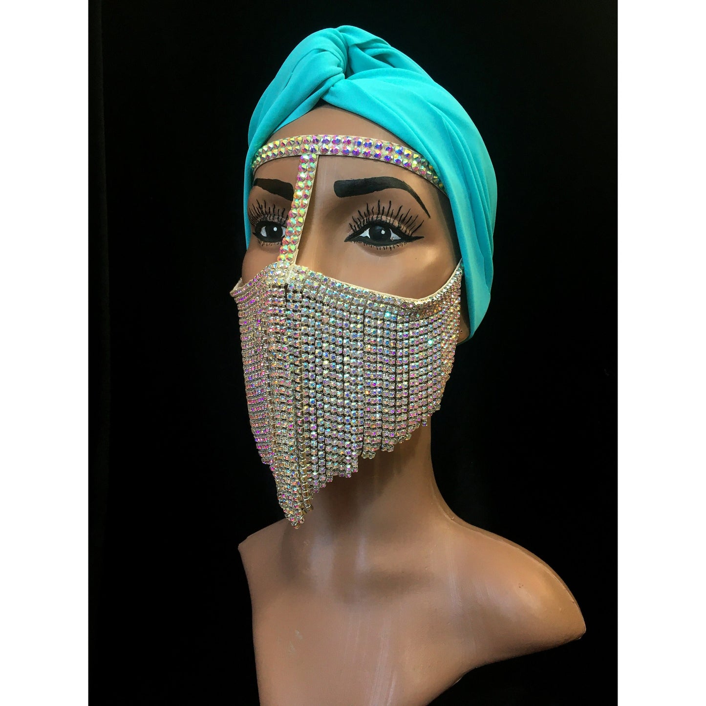 Chain Rhinestone Mask – Samanta