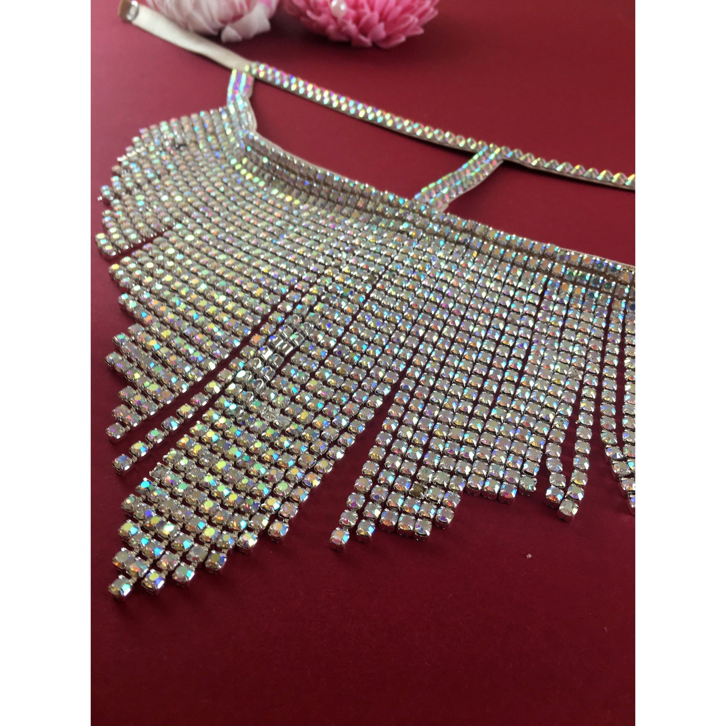 Chain Rhinestone Mask – Samanta