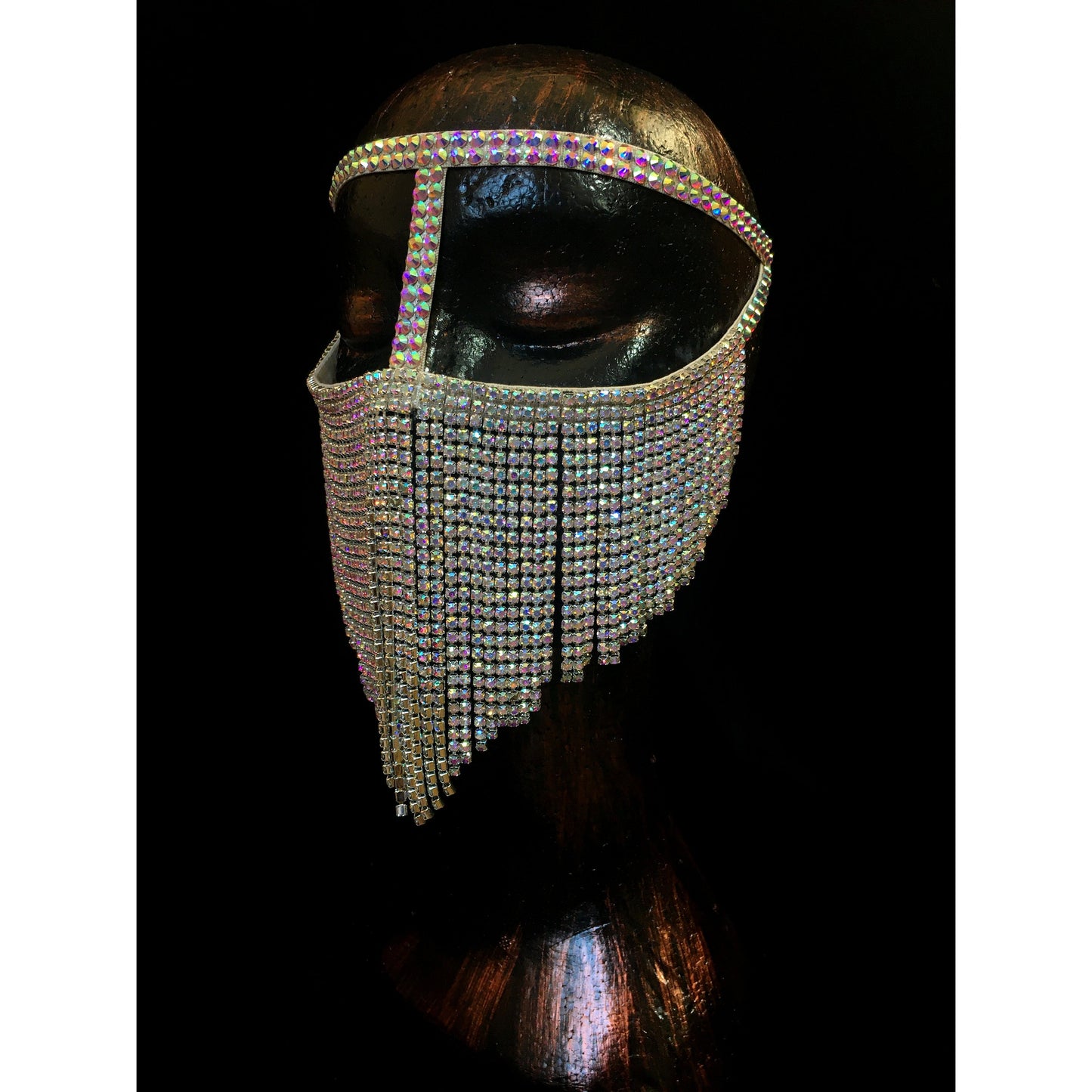 Chain Rhinestone Mask – Samanta