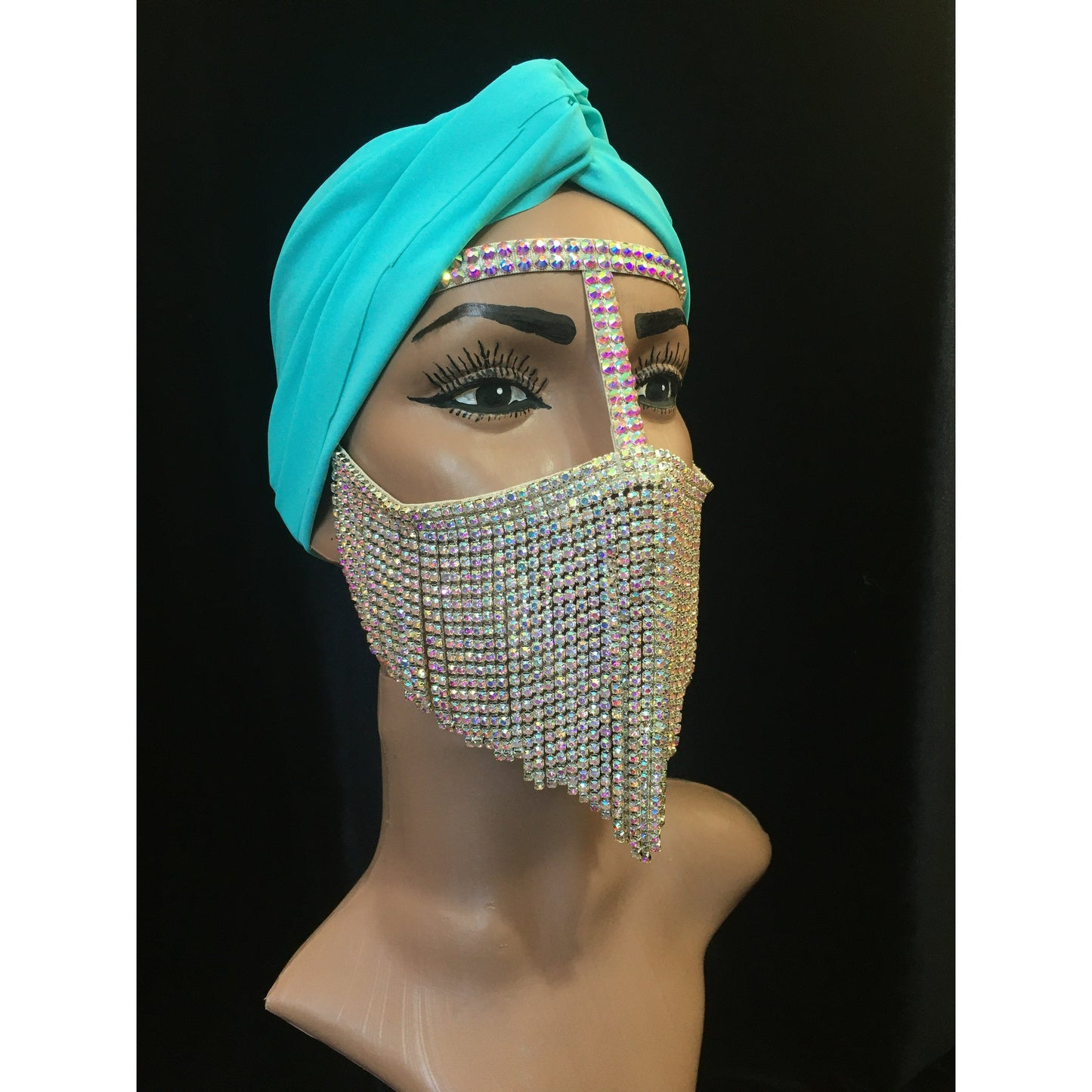 Chain Rhinestone Mask – Samanta