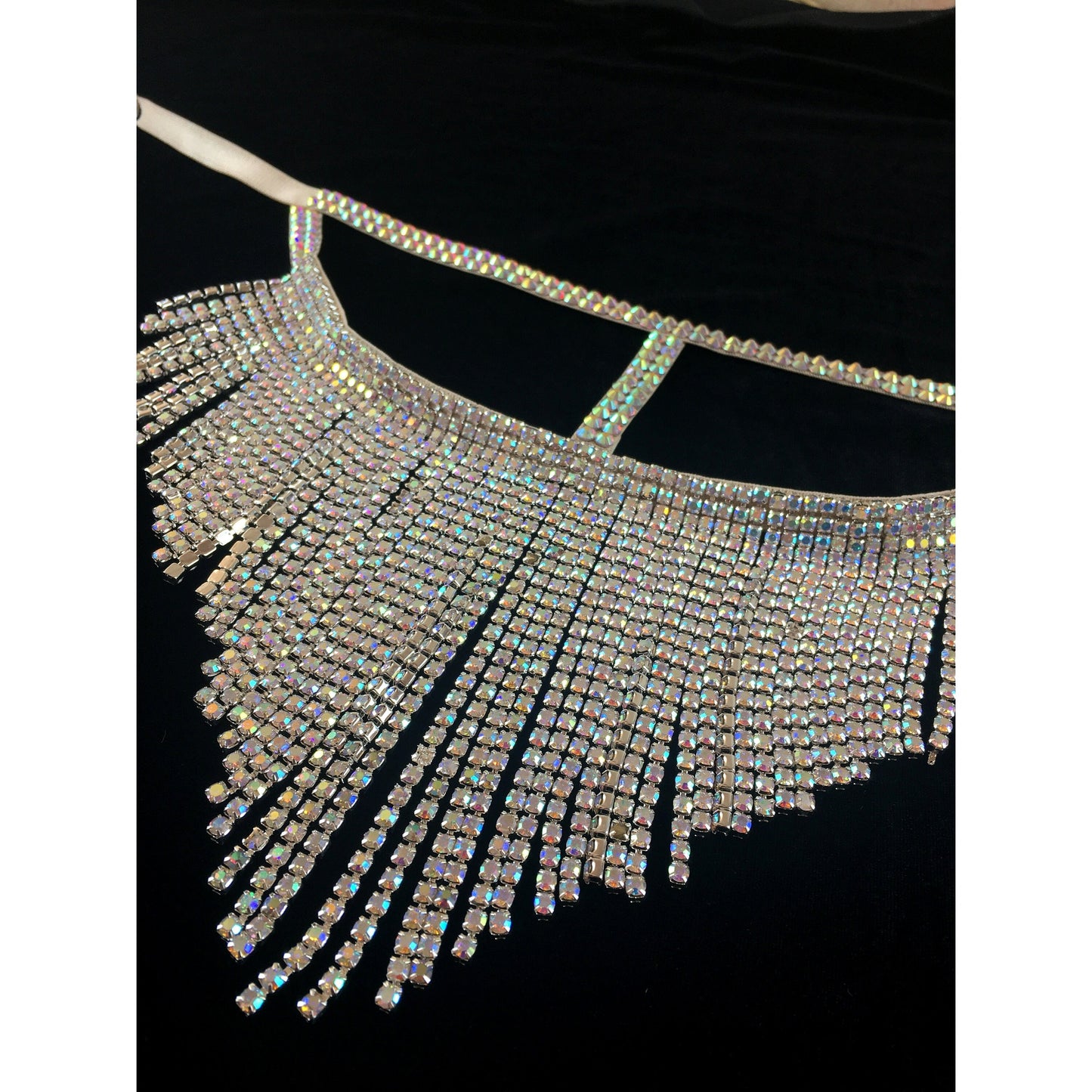 Chain Rhinestone Mask – Samanta