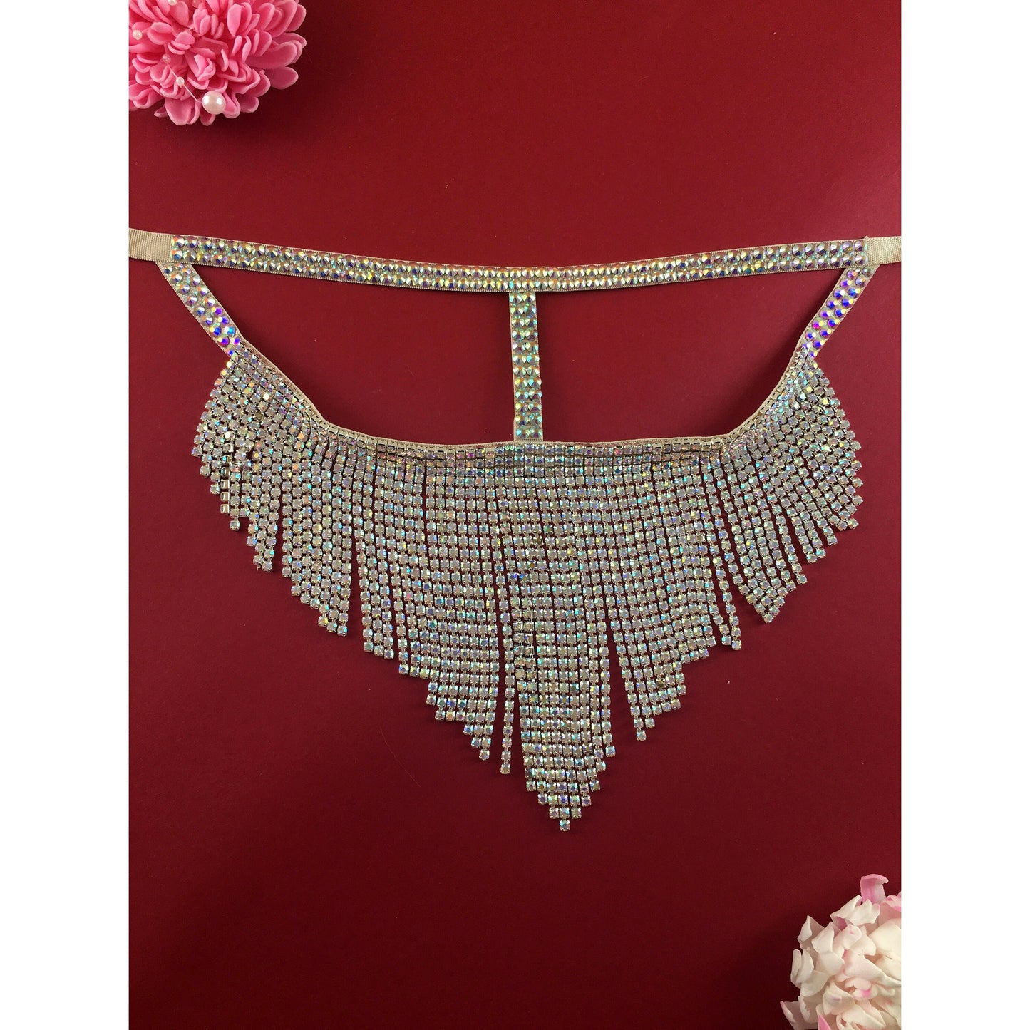 Chain Rhinestone Mask – Samanta