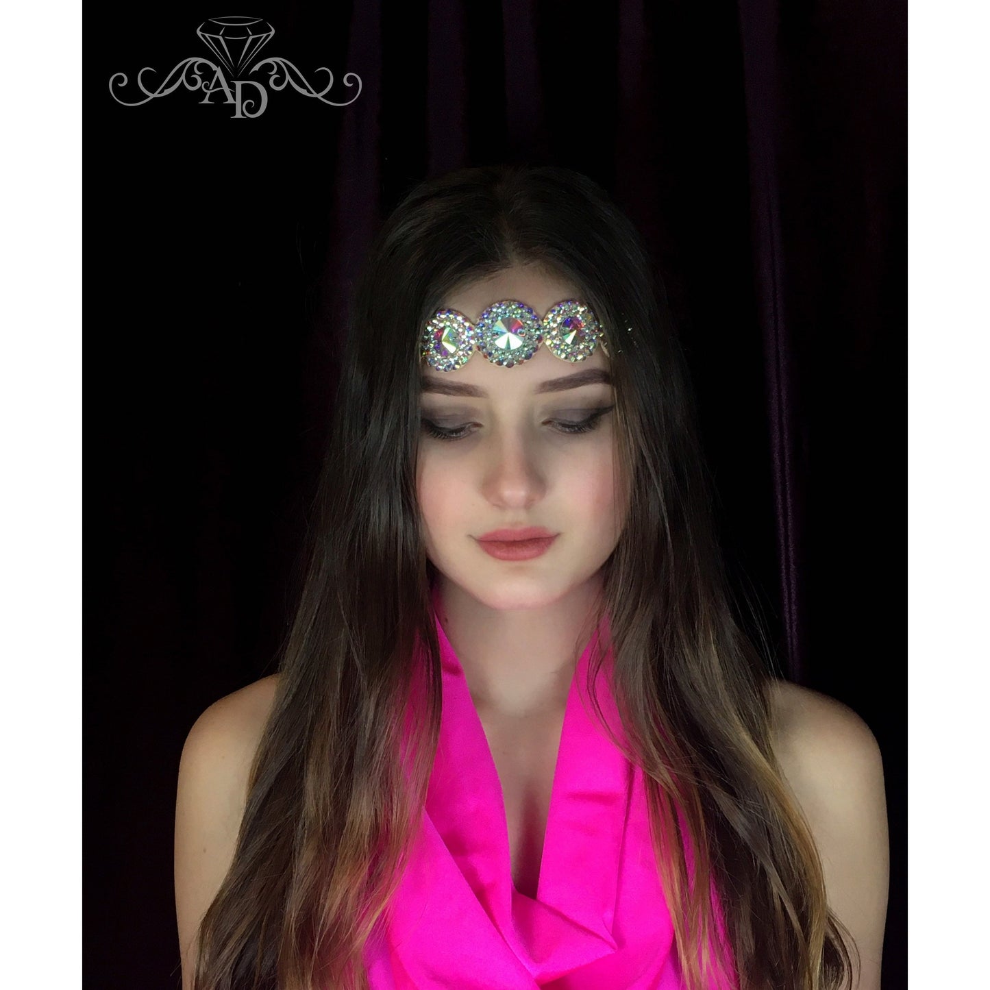 Exquisite Rhinestone Forehead Jewelry - Fidalia