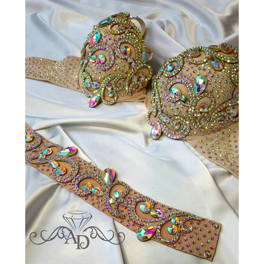 Versatile Beige Belly Dance Base Set