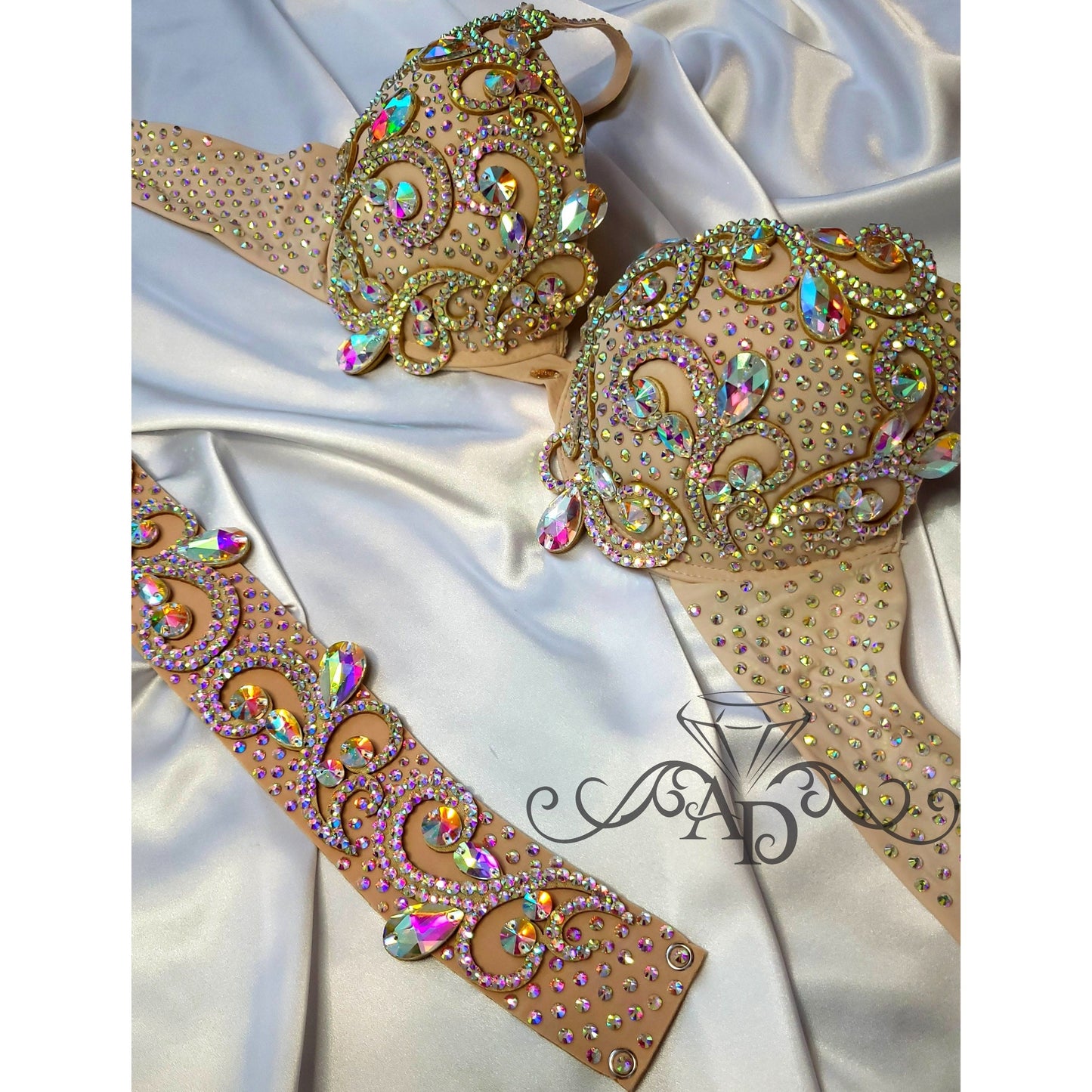 Versatile Beige Belly Dance Base Set