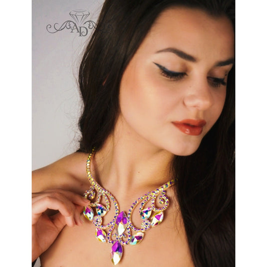 Radiant Rhinestone Necklace - Sahar