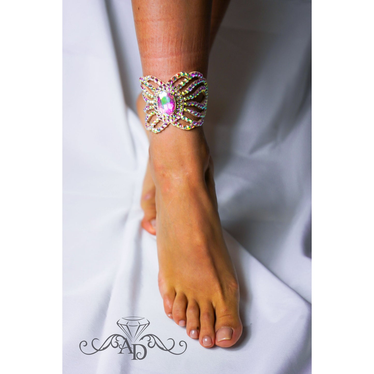Dazzling Crystal Anklet for Dance - Andrea