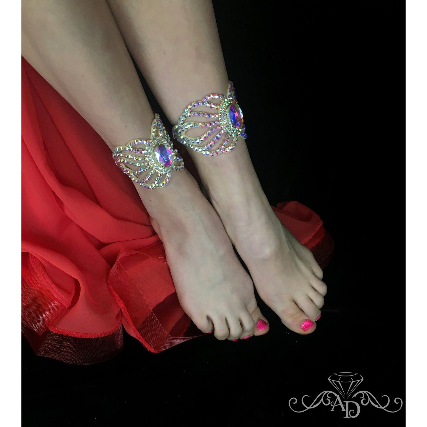 Dazzling Crystal Anklet for Dance - Andrea