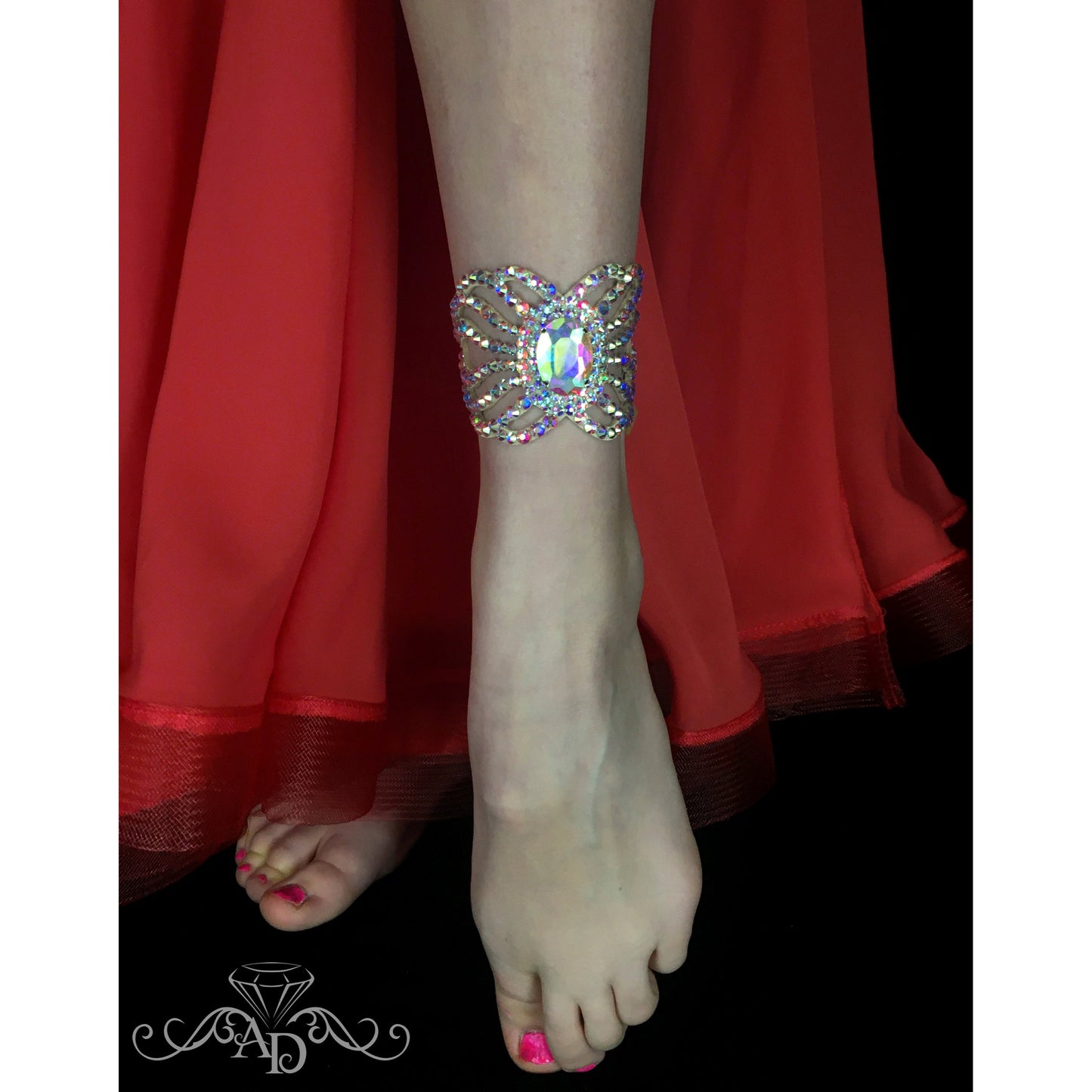 Dazzling Crystal Anklet for Dance - Andrea