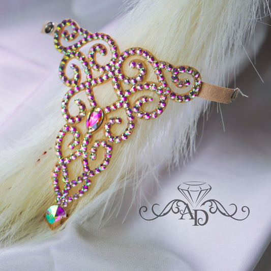 Crystal Wrist to Finger Bracelet - Emma