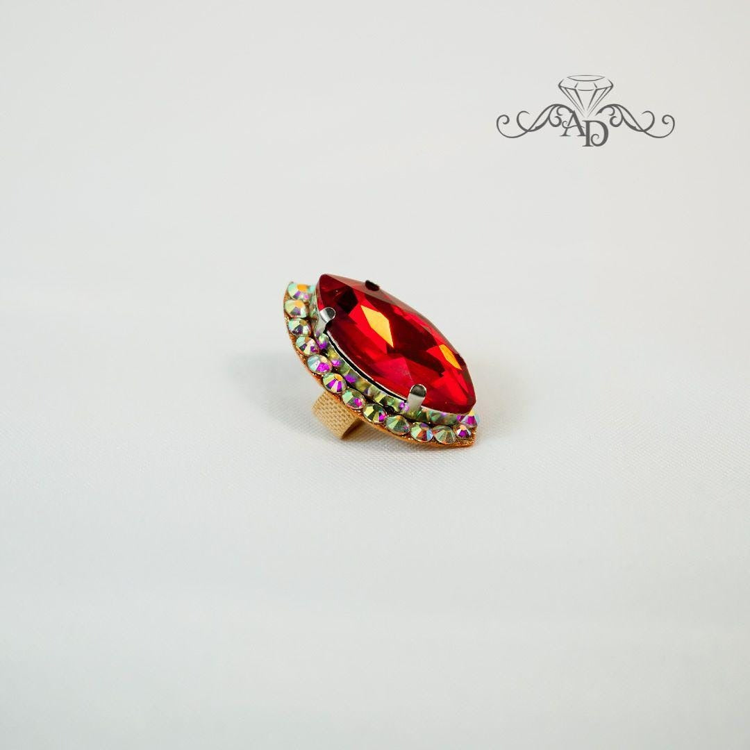 Rhinestone Dance Ring for Stage Looks