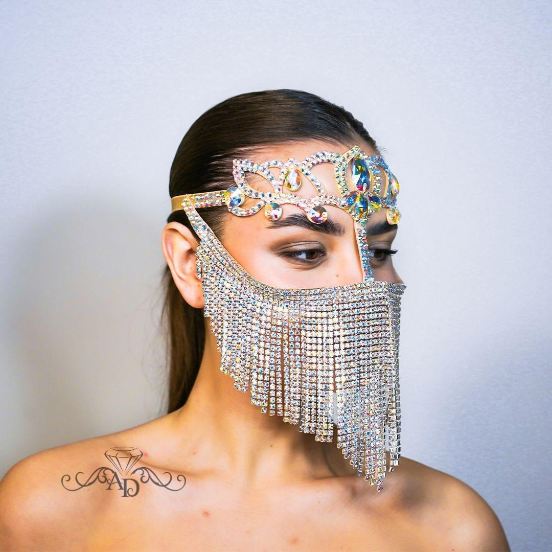 Chain Face Jewelry – Claudia AB Crystal